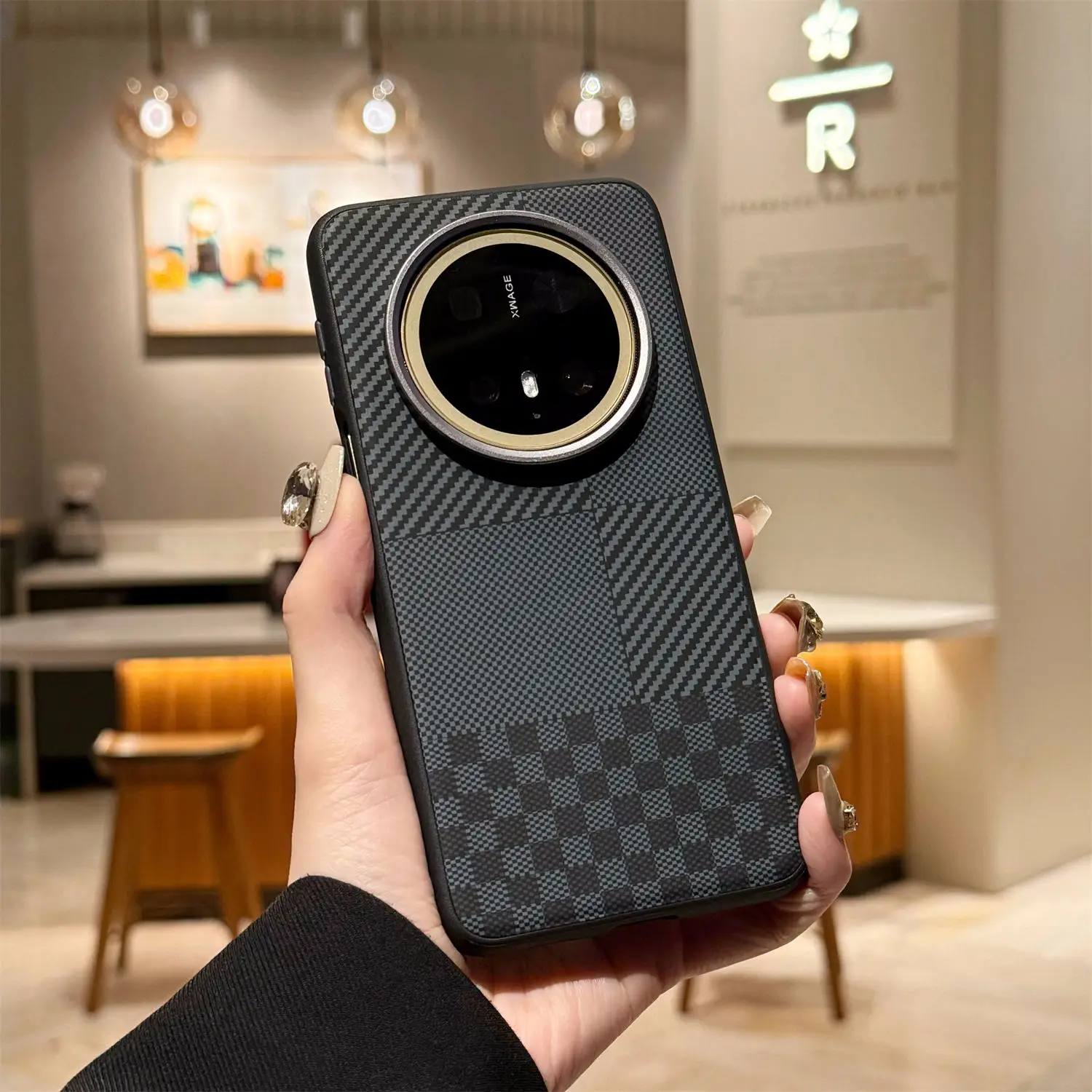 Чехол для Huawei Mate 70 Pro 60, деловой кожаный чехол с графическим узором и текстурой, чехол для мобильного телефона