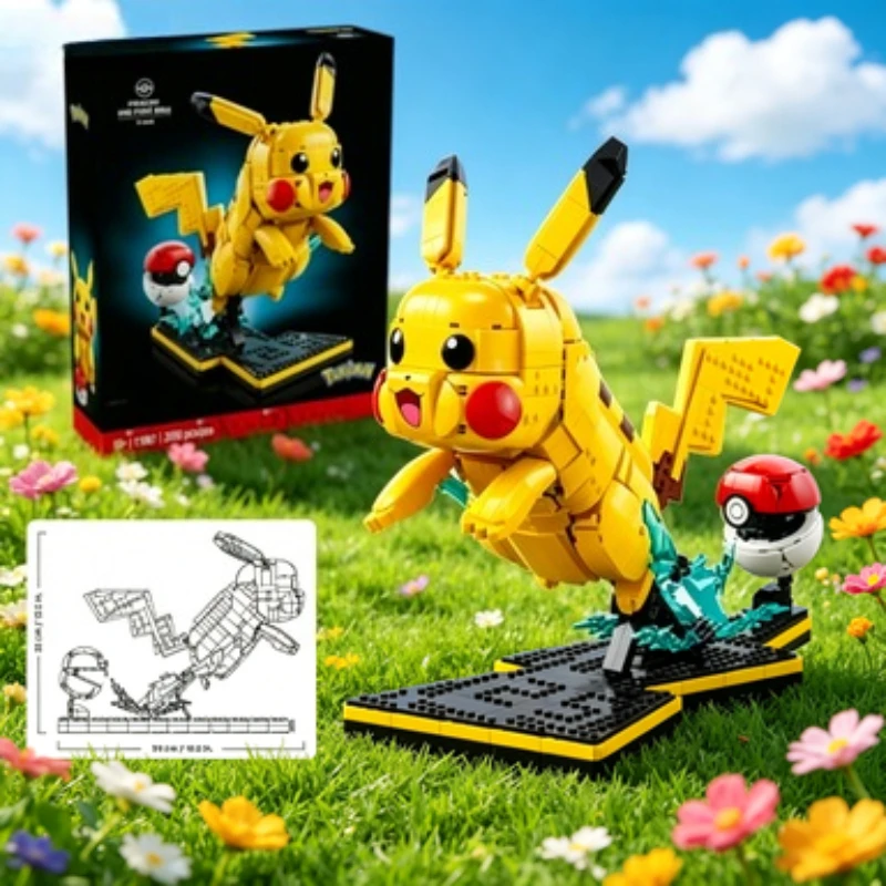 

Bandai 75152 Pikachu 2050PCS Building Set Party Supplies Halloween Christmas Festival Small Gift compatible with LEGO bricks