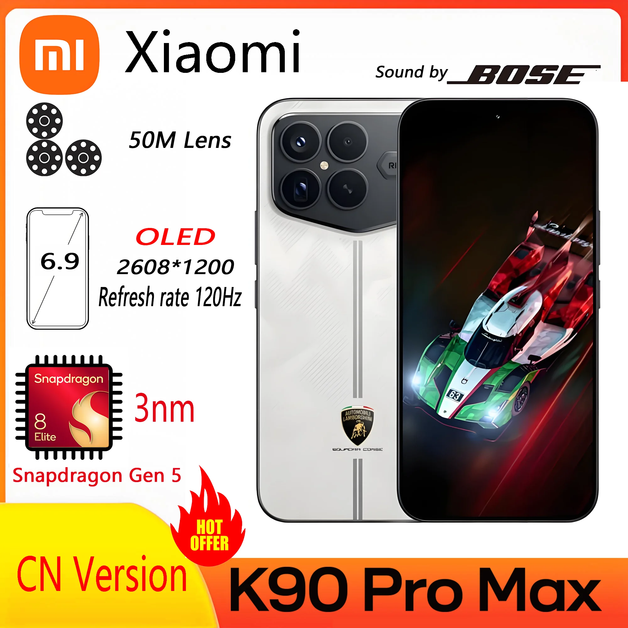 Xiaomi Redmi K90 Pro Max 新品 中国版 Snapdragon 8 Elite Gen5 6.9