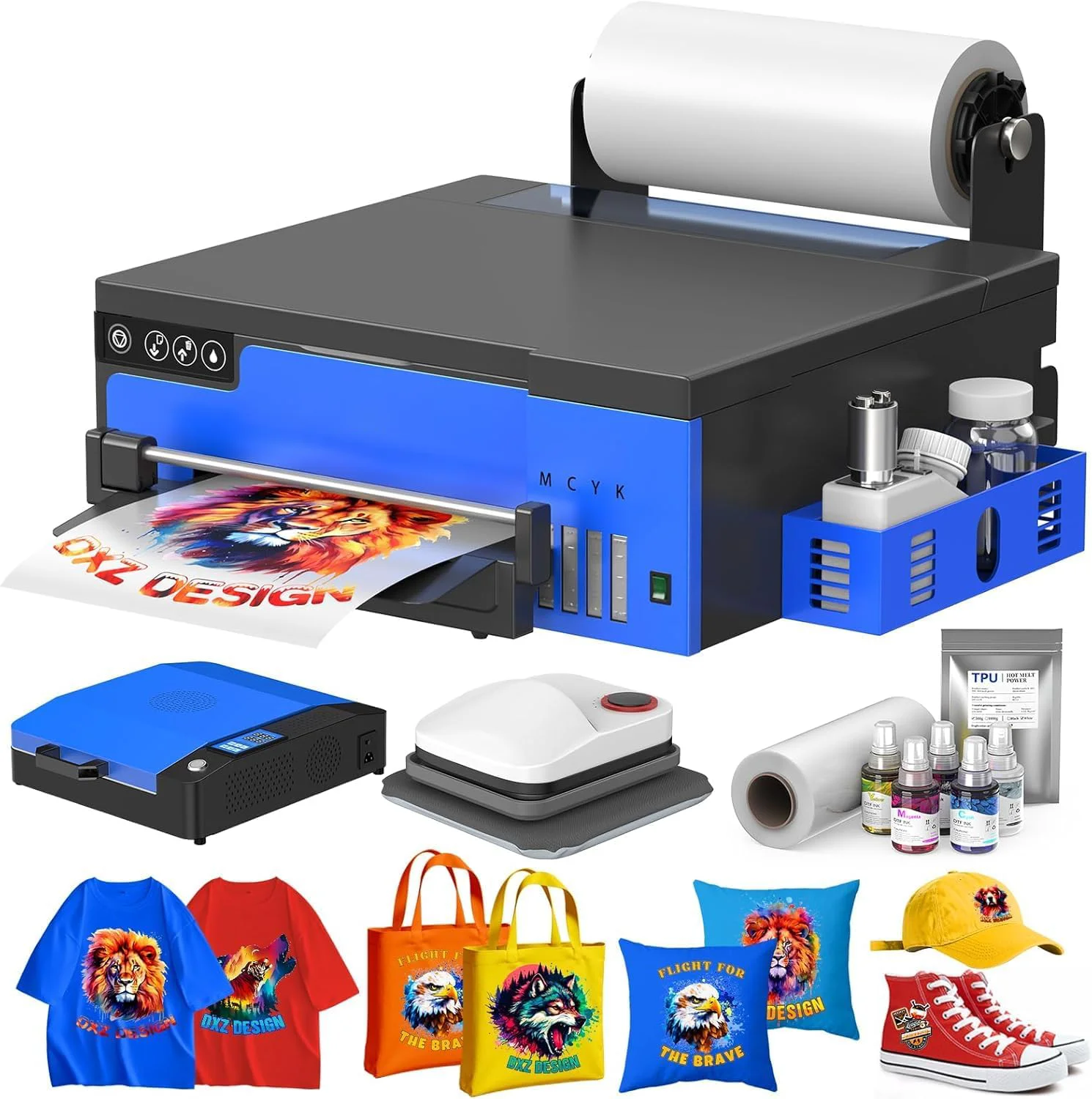 

L8058 DTF Printer For Epson XP600 Printhead Direct to Film Transfer Machine For Dark/Light T-Shirts Printing 3-year warranty