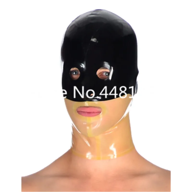 

Sexy Latex Mask Rubber Hood for Party Wear Catsuit Uniqu unisex fetish cosplay mask custom made