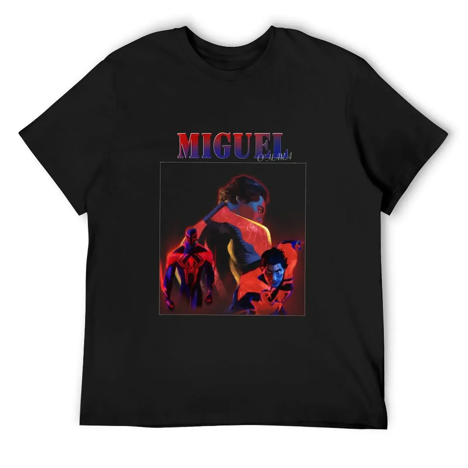 

Miguel 2099 90s T-Shirt for a boy street wear kawaii clothes Men's clothing