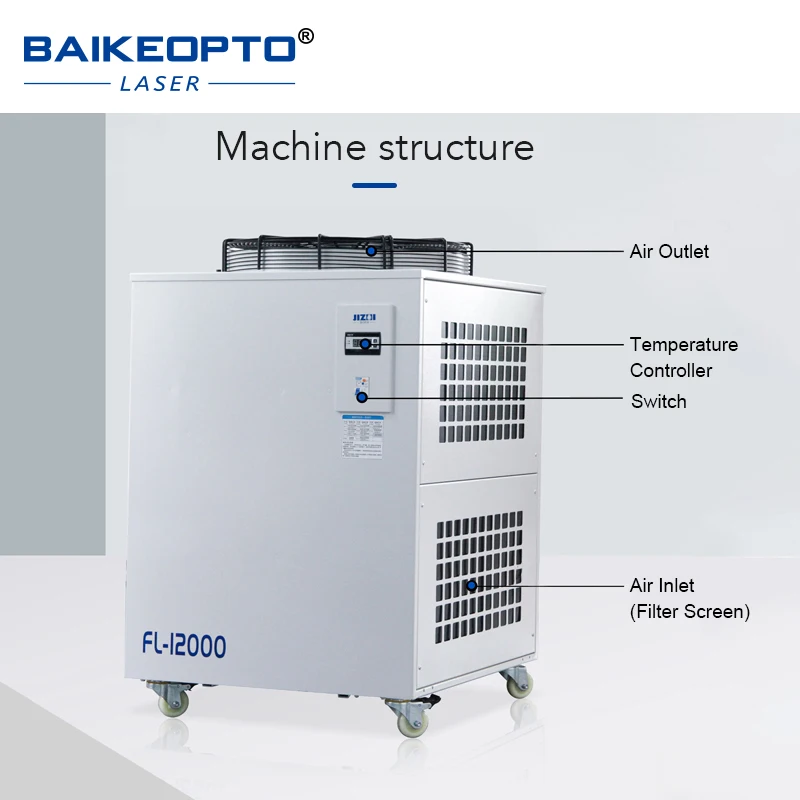 JIZHI Smart Water Chiller Digital Display One-Key Operation Fast Cooling for Industry