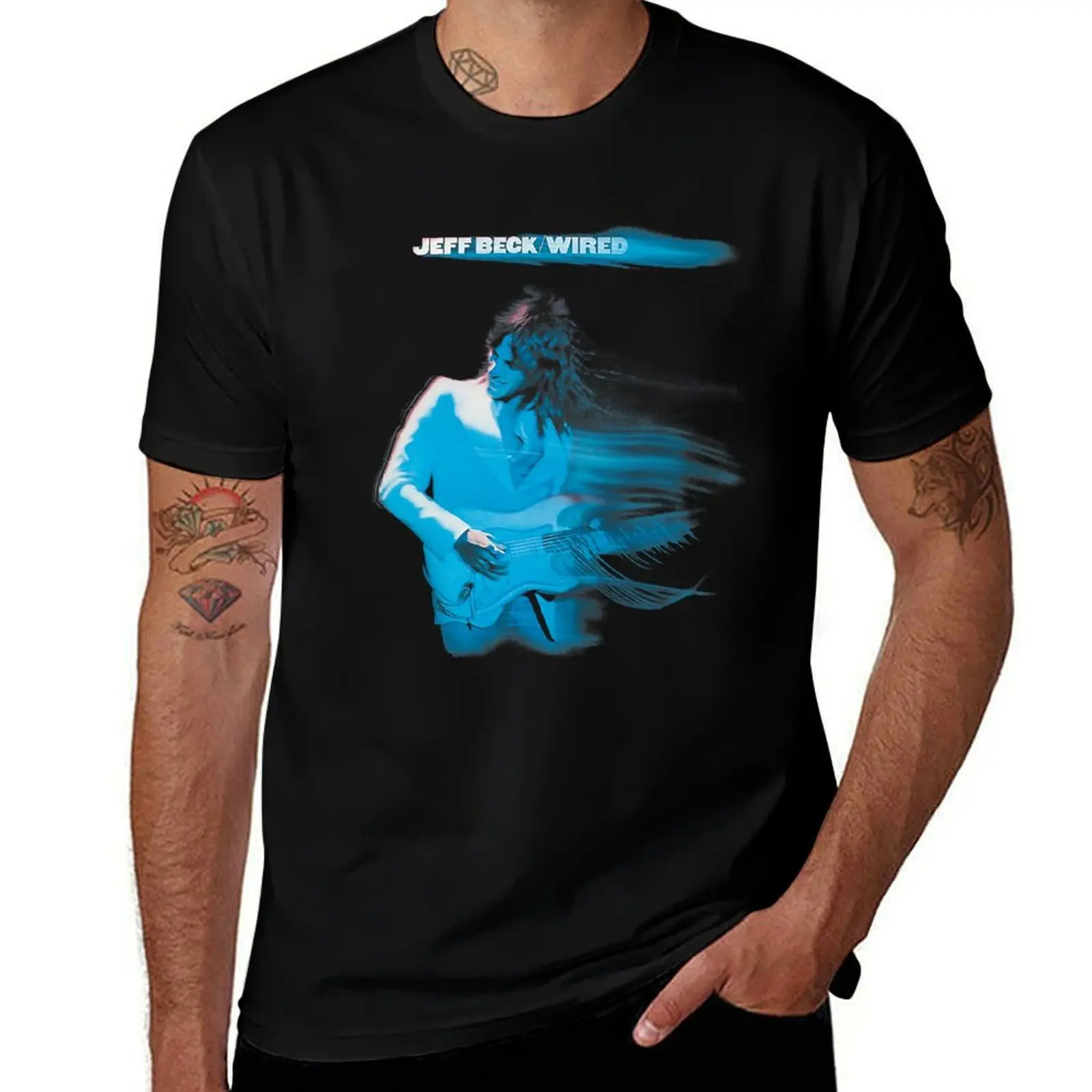 Jeff Beck - Wired Album T-Shirt Work Outdoor Short Sleeve Tee