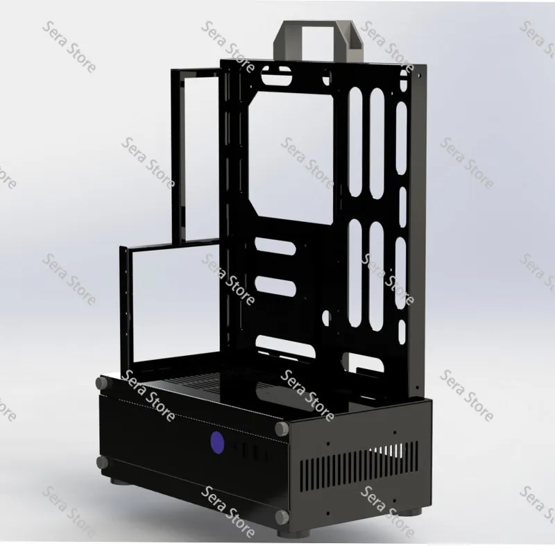 オープンフレームpcケース-240-360-水冷＆空冷対応-atx-matx-垂直gpu搭載-デスクトップミニケース