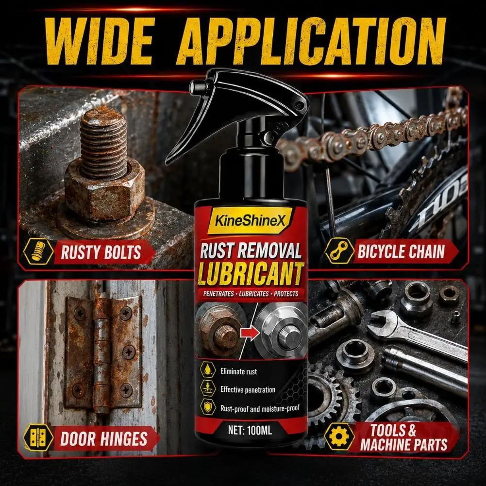Automobile rust remover Metal Rust Removal Spray, Remove Corrosion and Restore Surface Shine