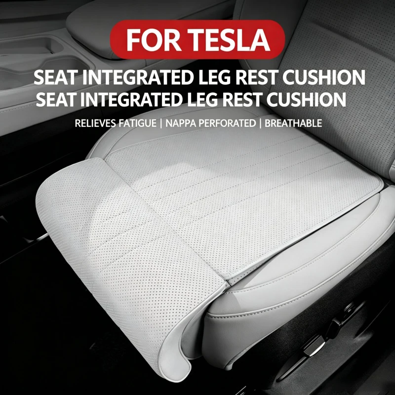 For Tesla ModelYL/Model3 Car Seat Extended Leg support Seat cushion Driver Passenger Leg Rest Breathable Cars Seats Cover
