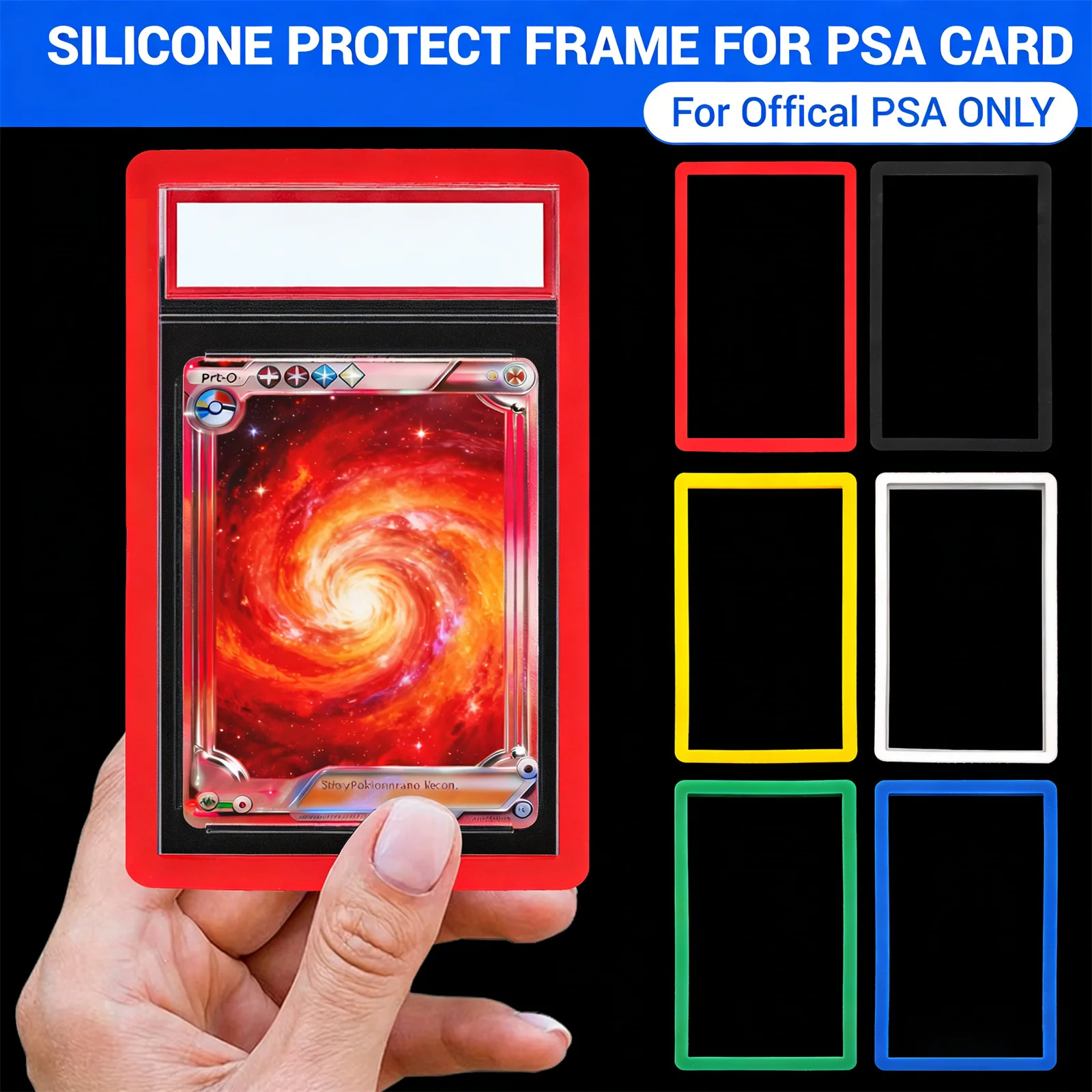 

6X Silicone Bumper Guard Slab Protector Shock Absorption for PSA Graded Cards
