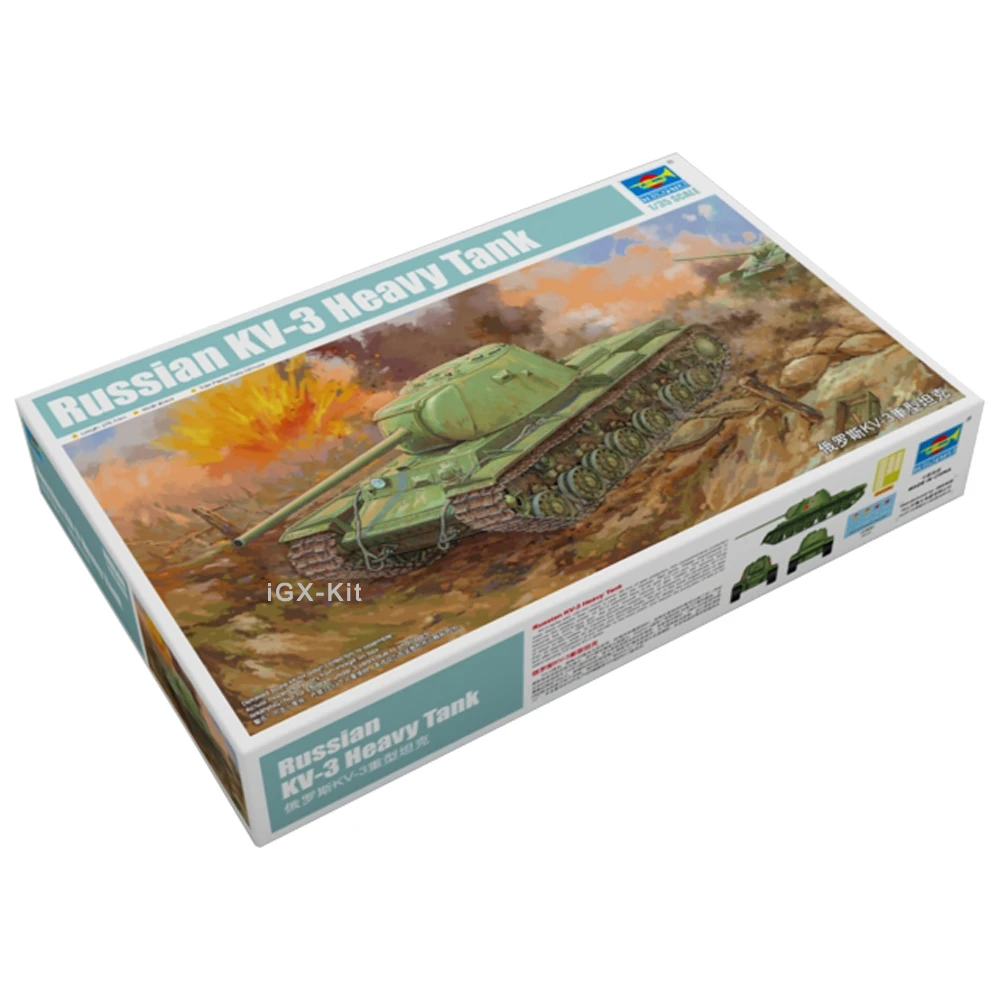 Trumpeter 09544 1/35 Russian KV3 Kv-3 Heavy Tank Military Assembly Plastic Gift Toy Model Building Kit