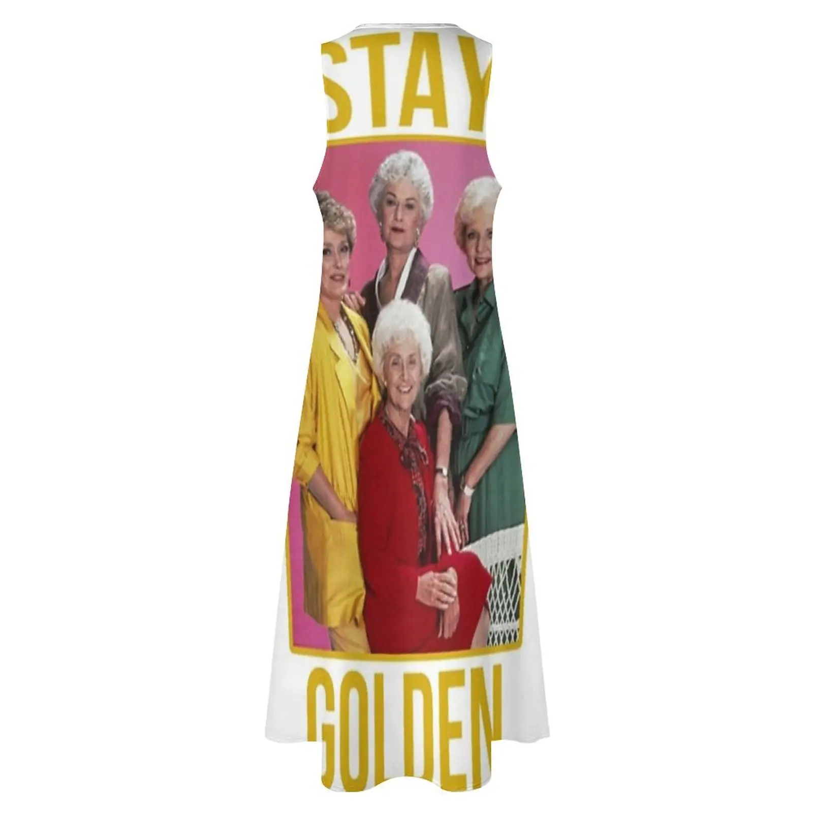 golden girls sticker stay golden betty white sticker golden girls shirt Long Dress Beachwear dress for women