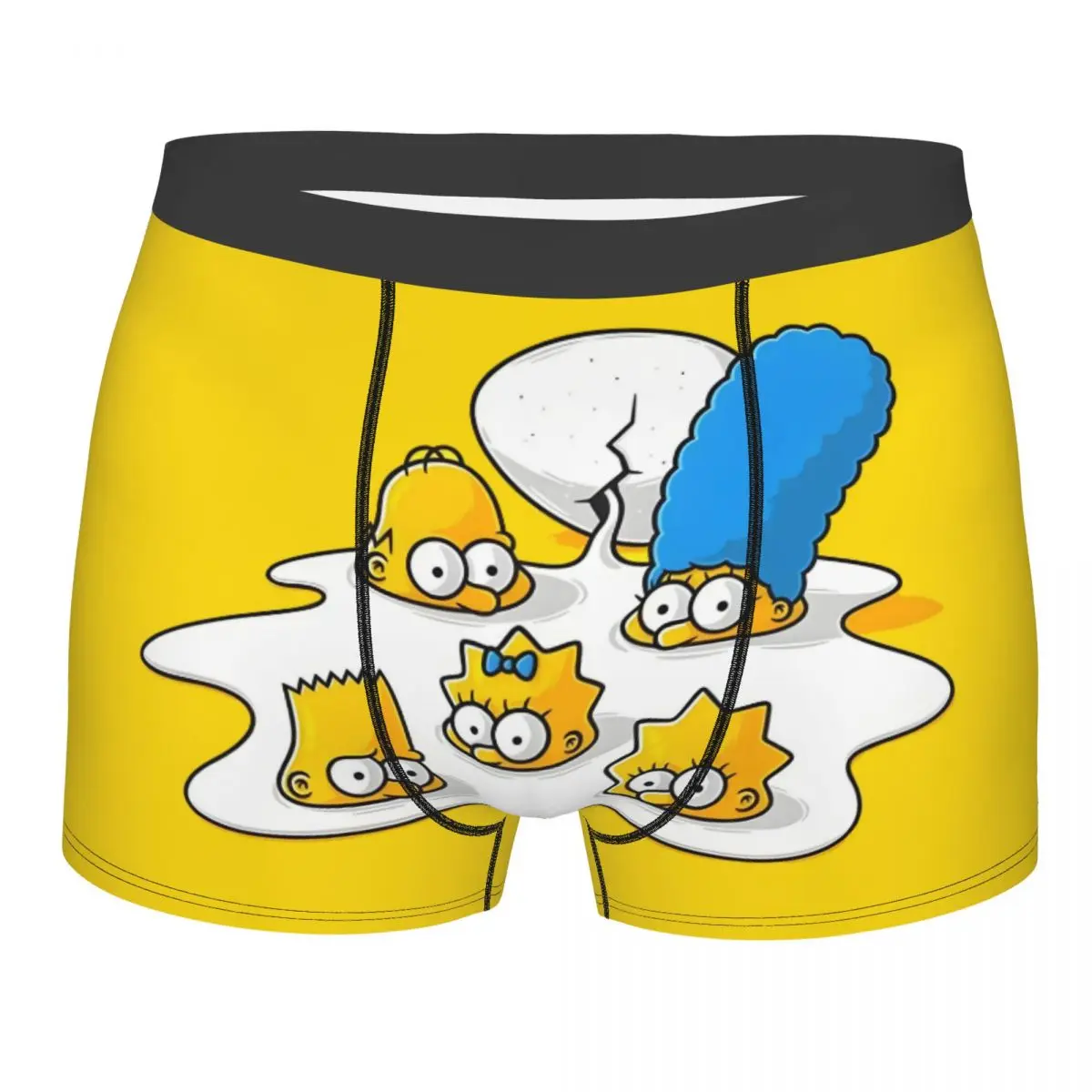 

Модные боксеры с героями мультфильмов «Симпсоны», шорты, мужские трусы, дышащие трусы, нижнее белье