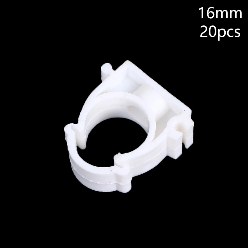 

20 шт. пластиковых зажимов-держателей PPR с крышкой, диаметр 16 мм, 20 мм, 25 мм, 32 мм, для водопроводных труб и фитингов