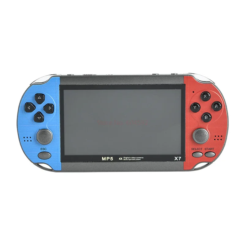 YOAINGO-X7インチHDハンドヘルドビデオゲーム,8G,クラシック,レトロ,統合4.3ゲーム,ミニ,MP5,ハロウィーン,10000
