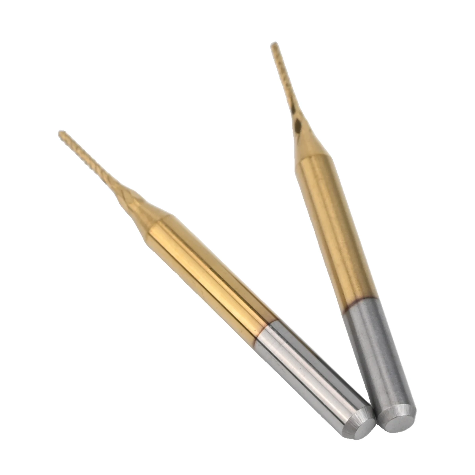 For Cutting CNC Router Bits Engraving Tool Drill 0.8mm Cutting Edge Diameter 10 Pcs Set 38mm Total Length For Cutting