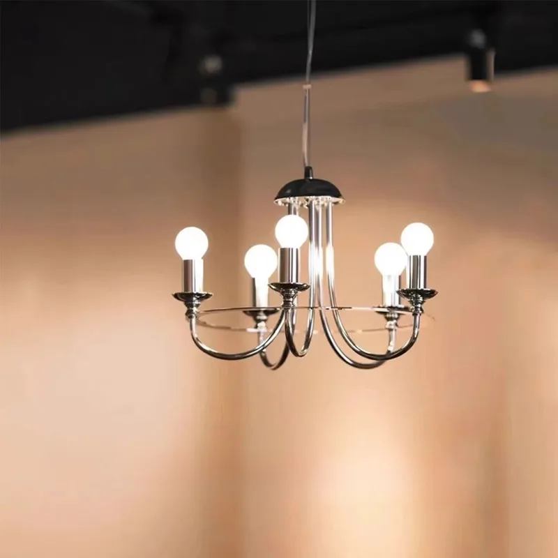 

Luxury Silver European Chandelier Modern LED Pendant Light for Bedroom Dining Room Living Room Cafe Interior Decoration Lighting