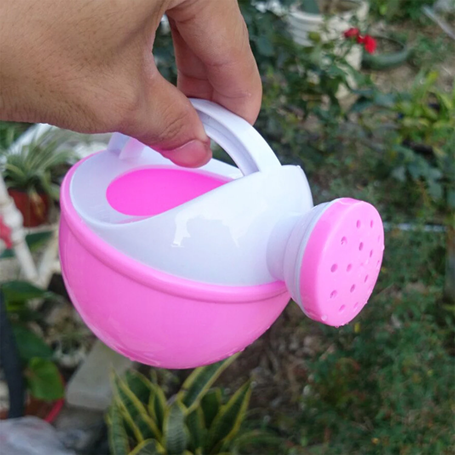 1pcs Baby Bath Toy Colorful Plastic Watering Can Pot Beach Toy Play Sand Shower Bath Toy Water Kettle Watering Cans kid gift