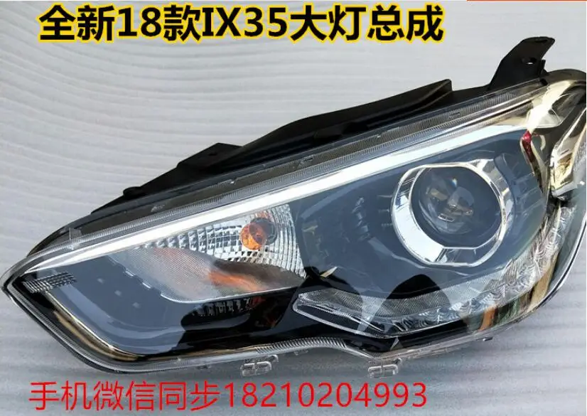 1pcs Bumper lamp car Head light For IX35 Headlights ix 35 2018 2019year car accessories Tucson taillight hid xenon HI LO