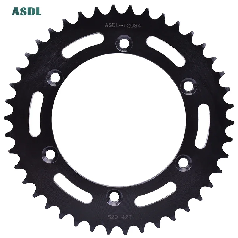 

520 42T Motorcycle Rear Chain Sprocket For Suzuki DR 250 350 RM125 N,P,R,S,T 1992-1996 RM250 RM-Z450 2013 2014 DR250