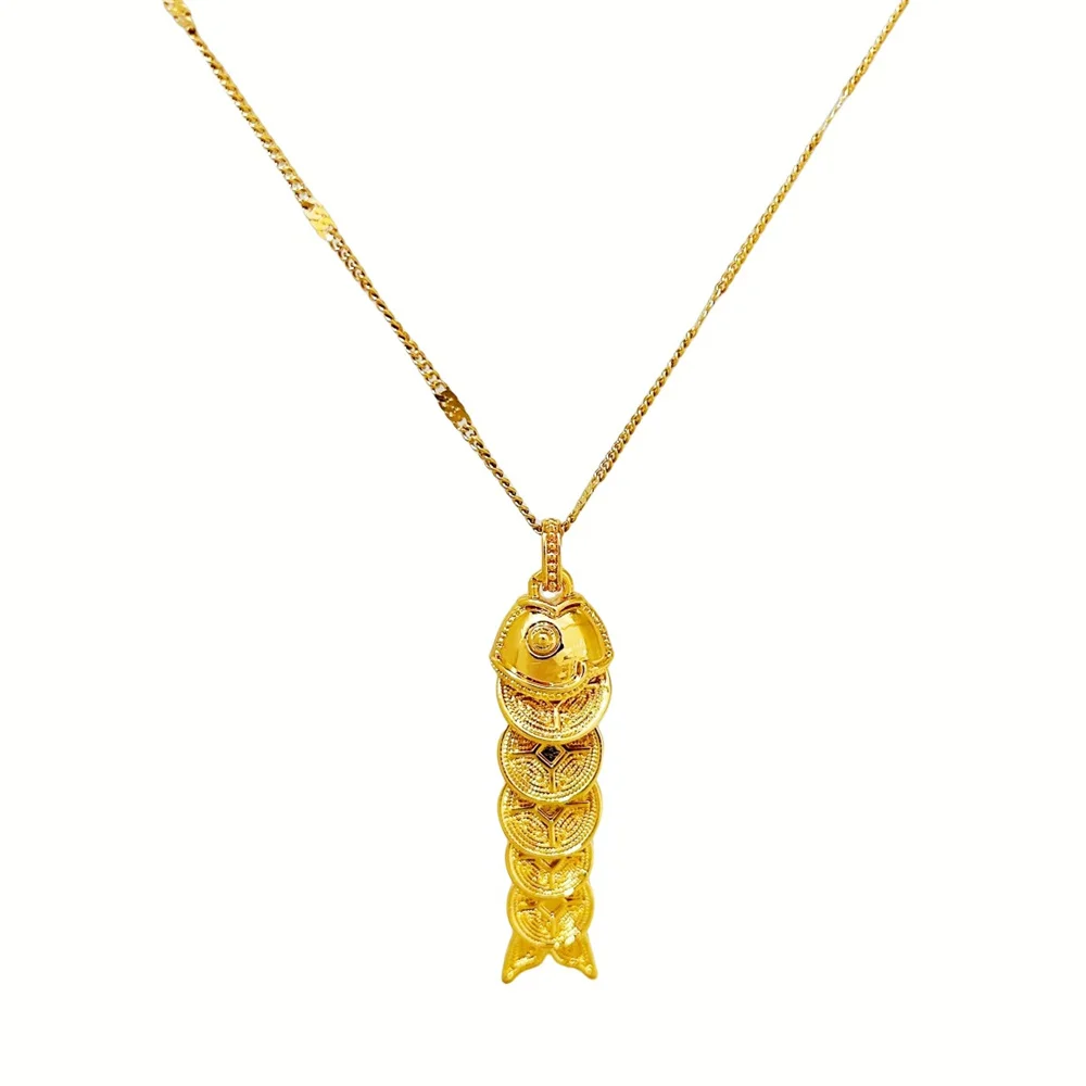 

Мужское ожерелье с подвеской в виде пяти императорских монет, благоприятные украшения с символической мощностью