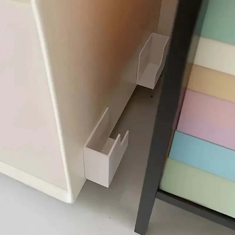 Badezimmer-Aufbewahrungsregal ohne Bohren – wandmontierter Waage-Organizer mit starkem Kleber, langlebiger Kunststoff für Fitnessstudio und Zuhause – Detail 4