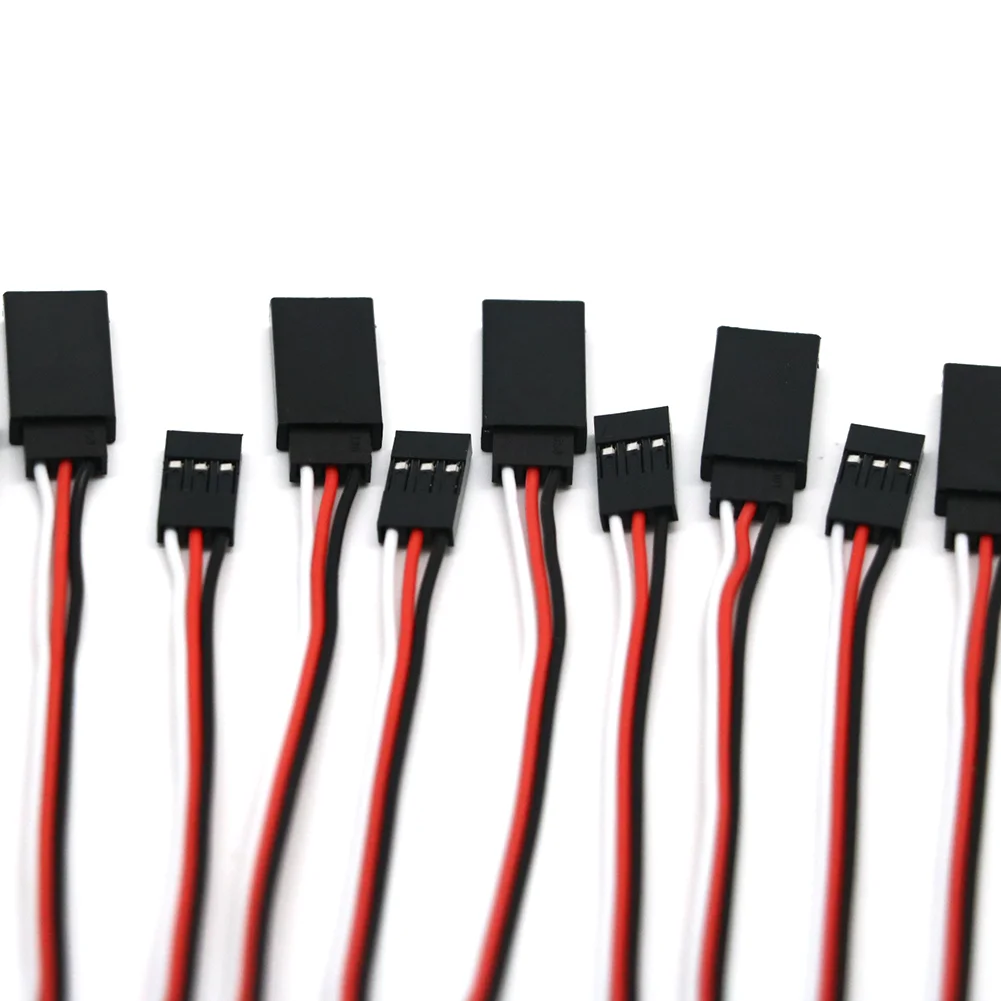10 stücke 100mm/150mm/200mm/300mm/500mm RC Servo Verlängerung Kabel kabel Draht Blei JR Für Rc Hubschrauber Rc Drone – Detail 6
