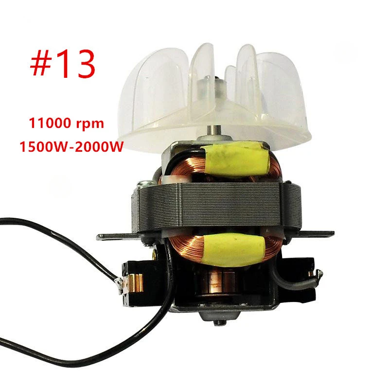 Hair dryer parts for hair salon professional high power hair dryer motor #13 #15 #17 #21 motor with fan leaf 220V 1800-2100W