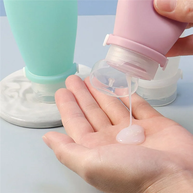 A55X-90Ml Reise-Nachfüllflasche aus Silikon, Duschgel, Shampoo-Nachfüllflasche, Squeeze-Nachfüllflasche, leere Flasche