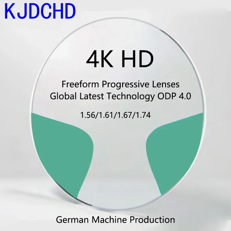 KJDCHD 1.56 1.61 1.67 1.74Anti-scratch Anti-blue Photochromic Widest Field of View Progressive Multi-focal Lens 4.0  1 Pair
