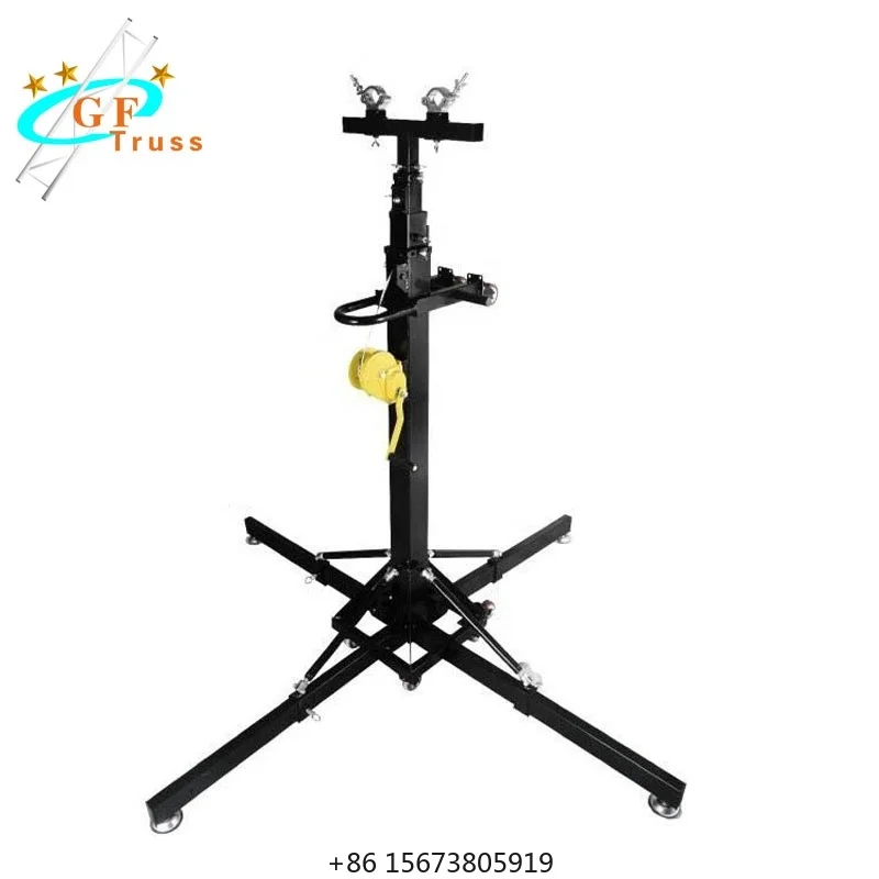 

Усиленная подъемная стойка/тренога 2-6 м, грузоподъемность 250 кг, для световых конструкций и ферм на мероприятиях