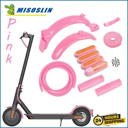 Rear Mudguard Wheel Hub Cover for Xiaomi M365 Pro Pro2 1S Electric Scooter Sticker Reflective Rubber Handlebar Grip Front Fender