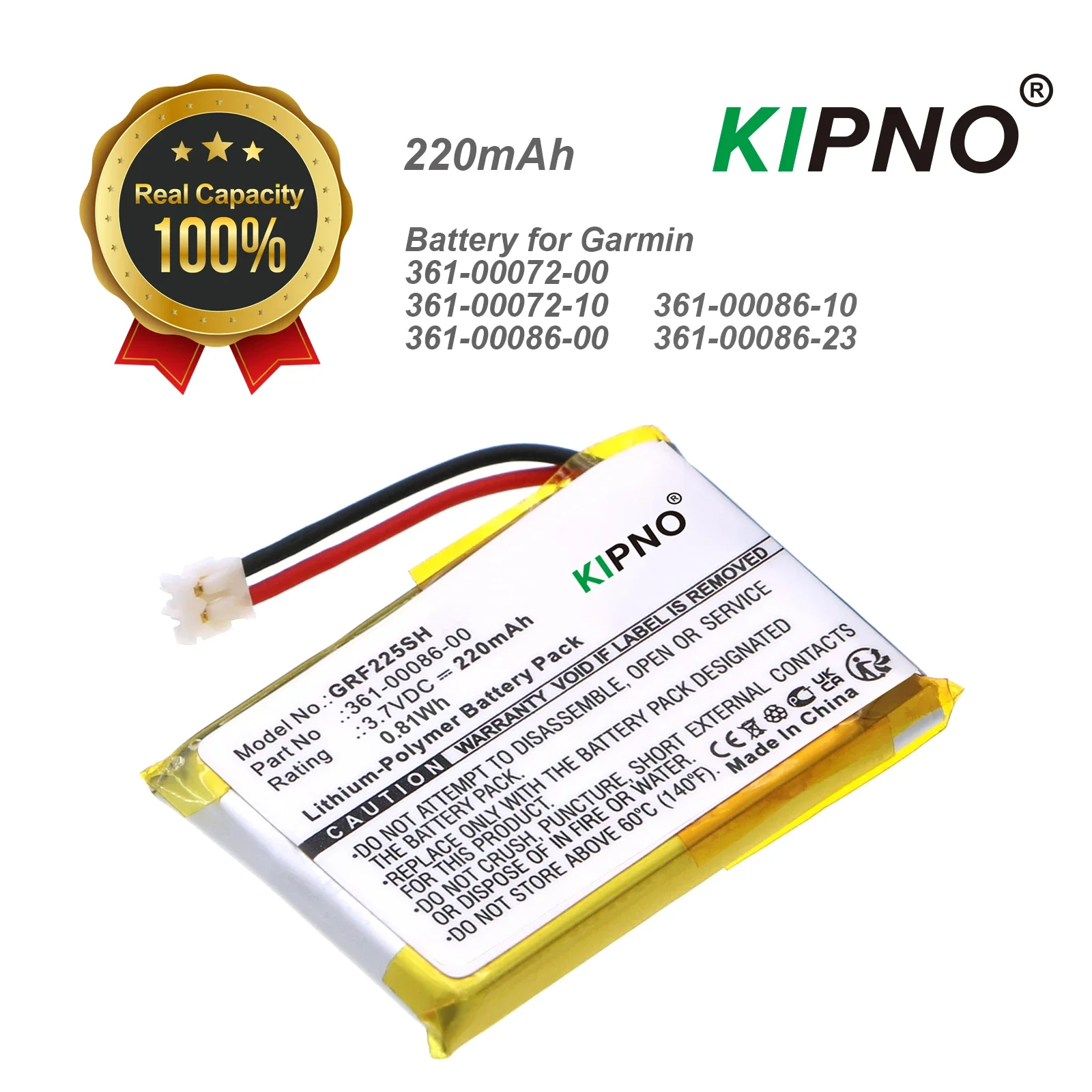 Battery For Forerunner 225 235 630 735XT 220 645 745  Sport Watch Band - 361-00072-00 361-00072-10 361-00086-00 361-00086-10