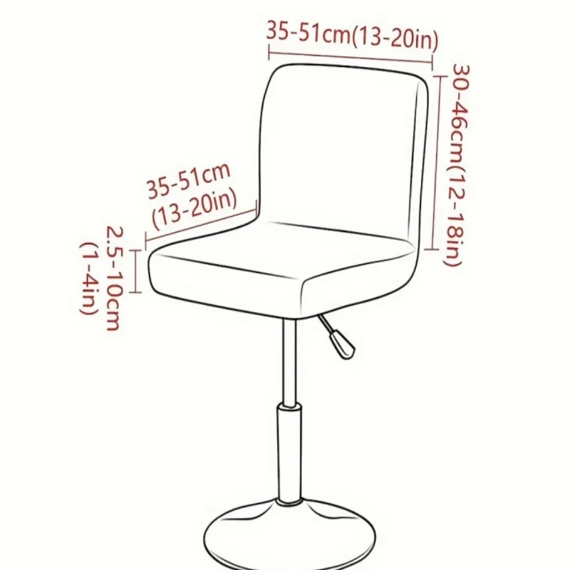 1/2/4pcs Elastic Printed Bar Chair Cover High Stool Cashier Bank Stool Cover For Kitchen Dining Home Seat Decoration