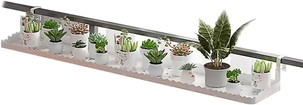 

Fence Hanging Planters Balcony Railings Window Sills Rounded Corners Multi Color White 150 20 9cm