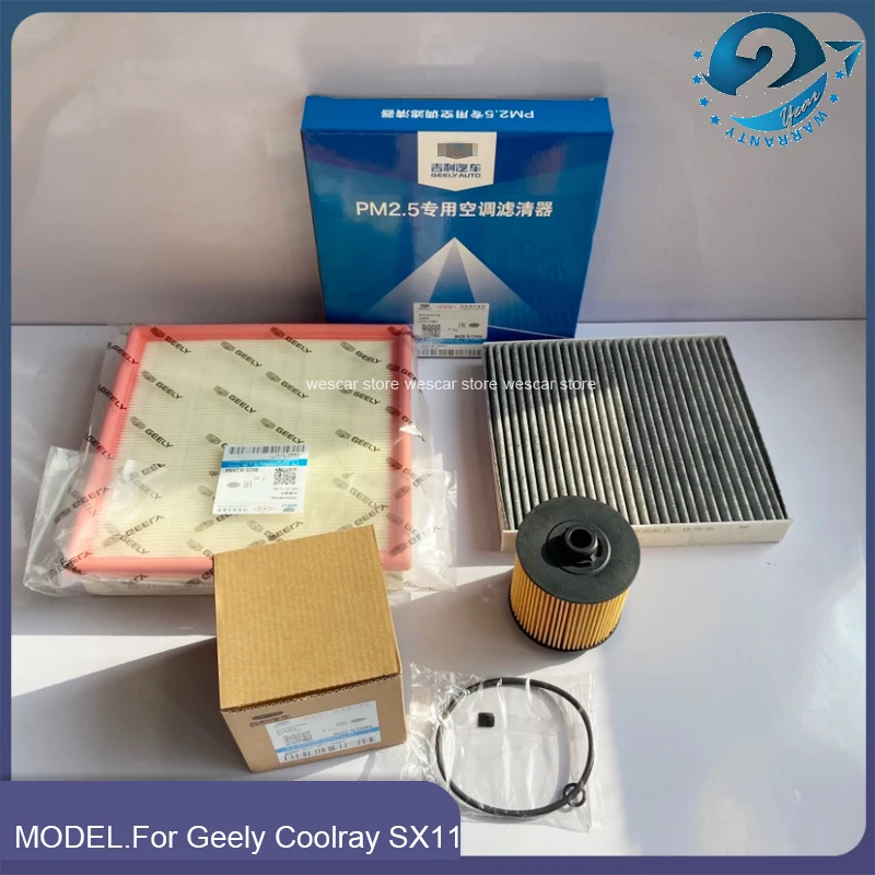 

3pcs/set Engine Filter Sets For Geely Coolray SX11/Proton X50 ICON 1.5T 1.4T Air Filter&Oil Filter&Cabin Filter