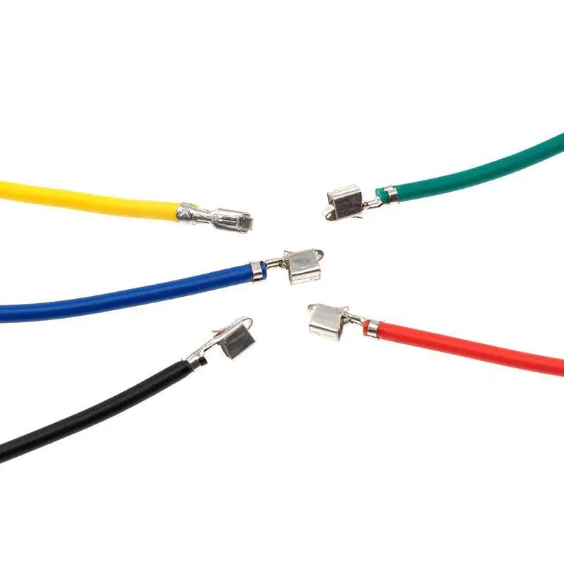 10 Stück VH3.96 Anschlusskabel Einzel- und Doppelkopf Abstand 3,96 mm Druckfederstück 22AWG Farbe Elektronische Verbindung Länge 30 cm – Detail 3