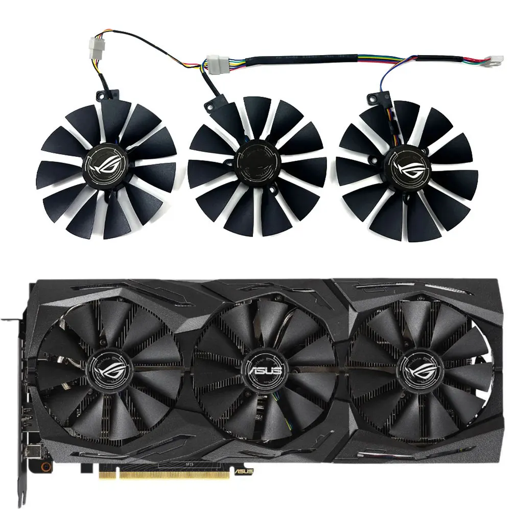 NEW 1SET 87MM 7PIN ROG-STRIX-RTX 2060-GAMING GPU Fan,For ASUS ROG-STRIX-RTX 2070、RTX 2060 SUPER、RTX 2060 Video card cooling fan