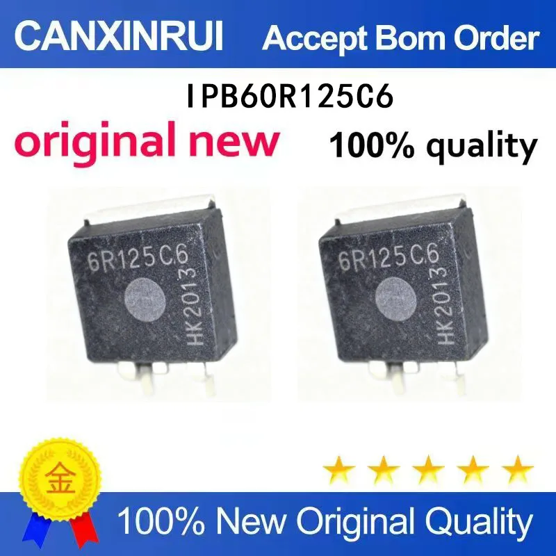 (5-100pieces)6R125C6 IPB60R125C6 Brand New TO-263