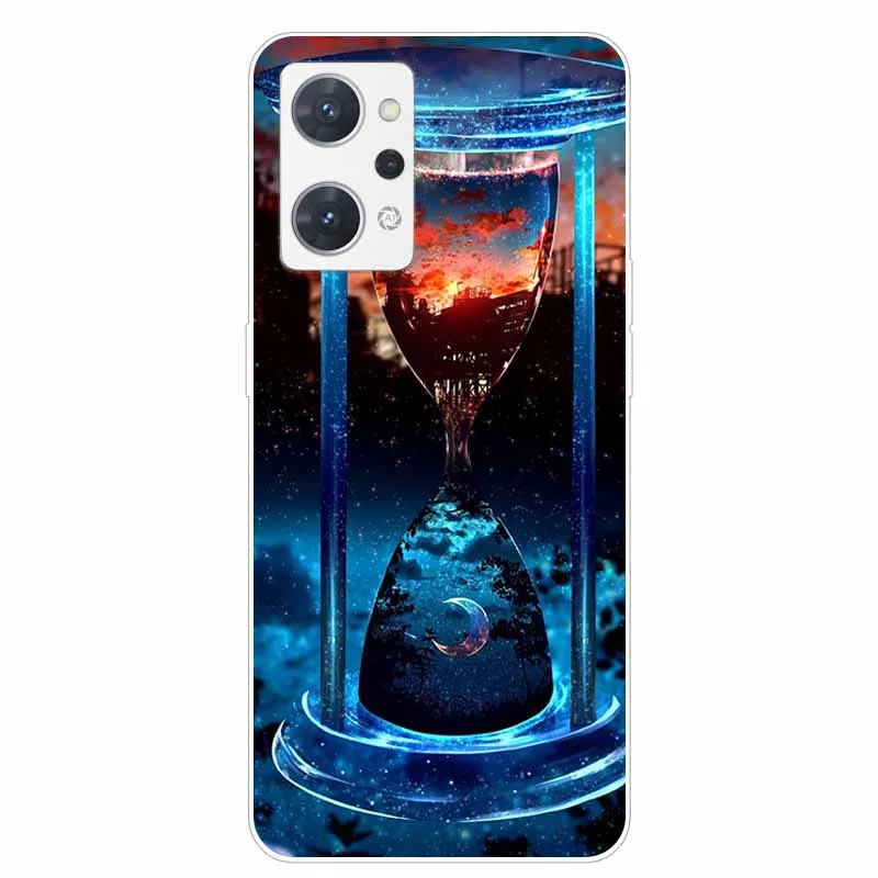For OPPO Reno 9A / 7A Case Animals Painted Clear Silicone TPU Soft Capas for Oppo Reno9 A 5G Phone Cases Reno7 A 9 A Protective