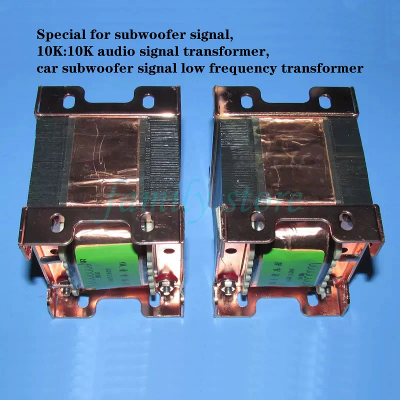 10K: 10K audio signal transformer, car subwoofer signal transformer, low frequency signal transformer.