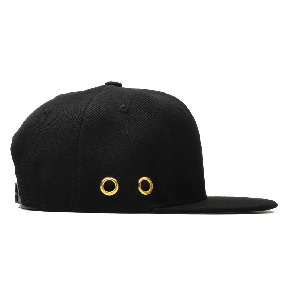 Hip Hop Solid Black Snapbacks for Men Women Sun Outdoor Snapback Hats Adjustable Size 56-60 cm