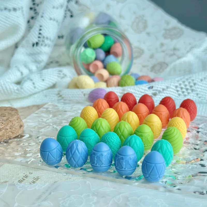 23Pcs Mixed Color Egg Shape Sealing Wax Beads DIY Craft Wax Seal Particles Wedding Invitation Letter Envelope Sealing Material