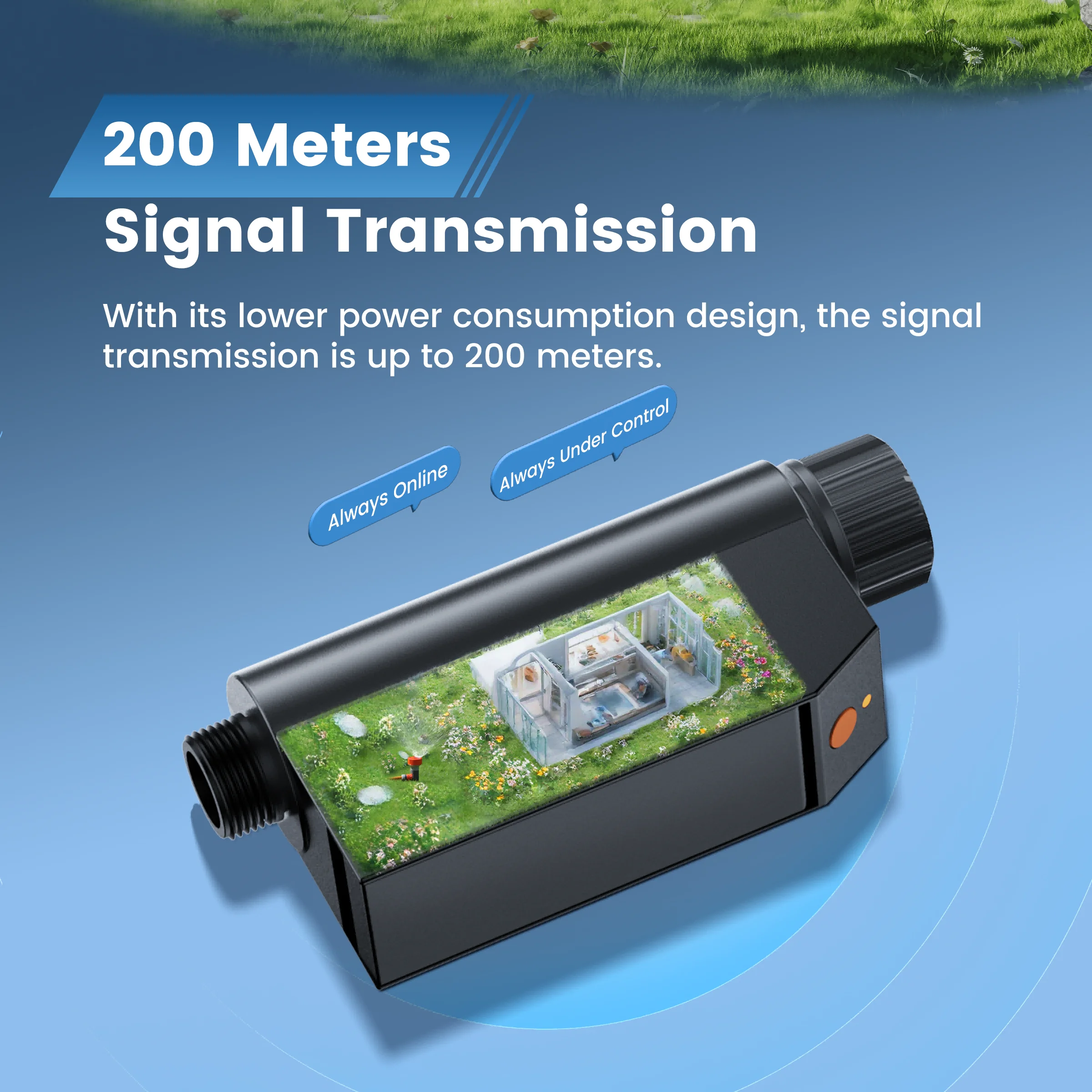 GIRIER Tuya Smart Water Timer WiFi Programmable Sprinkler Timer for Garden Hose Drip Irrigation No Hub Required Works with Alexa