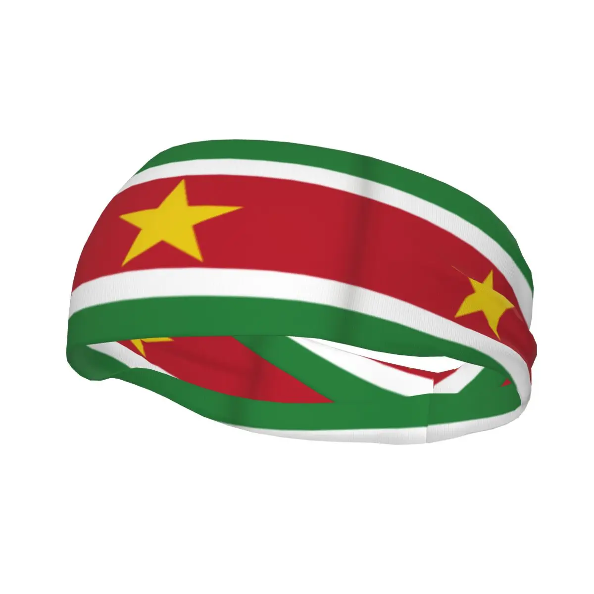 Custom Flag Of Suriname Sport fasce per donna uomo elastico traspirante palestra Sweatband