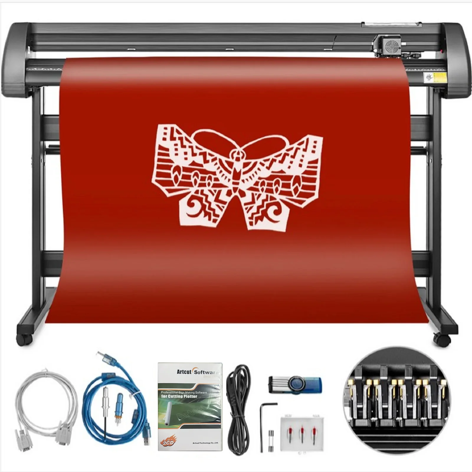 53/34/28/14 Zoll Vinyl-Schneideplotter-Maschine | Sihao 53/34/28/14 Zoll Vinyl-Schneideplotter, Schneidemaschine für Grafik, Geschäftsschilder und Aufkleber, Signmaster – Detail 24