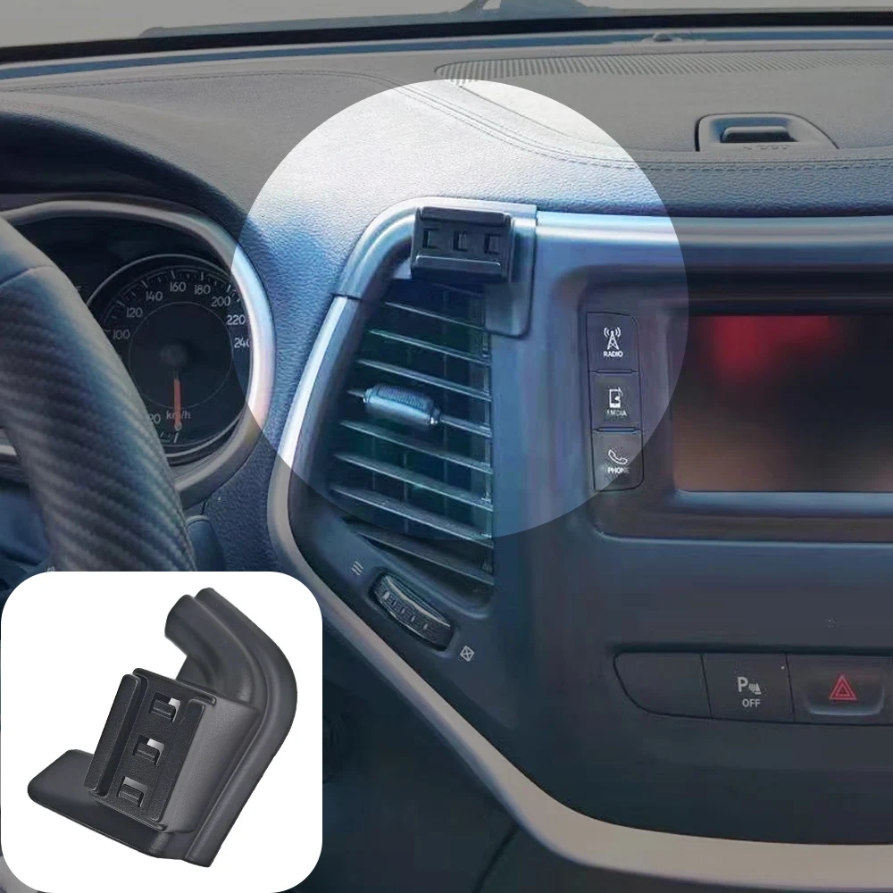 Car Phone Holder For JEEP Cherokee 2016 2017 Mobile Phone Mounts Car Wireless Charging Special Fixed Base Accessories