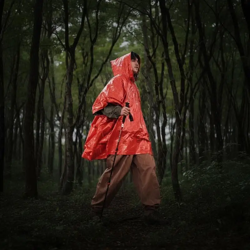 ¤Outdoor Emergency Insulation Raincoat Multifunctional First Aid Raincoat Rainproof And Cold Resistant Dual-purpose