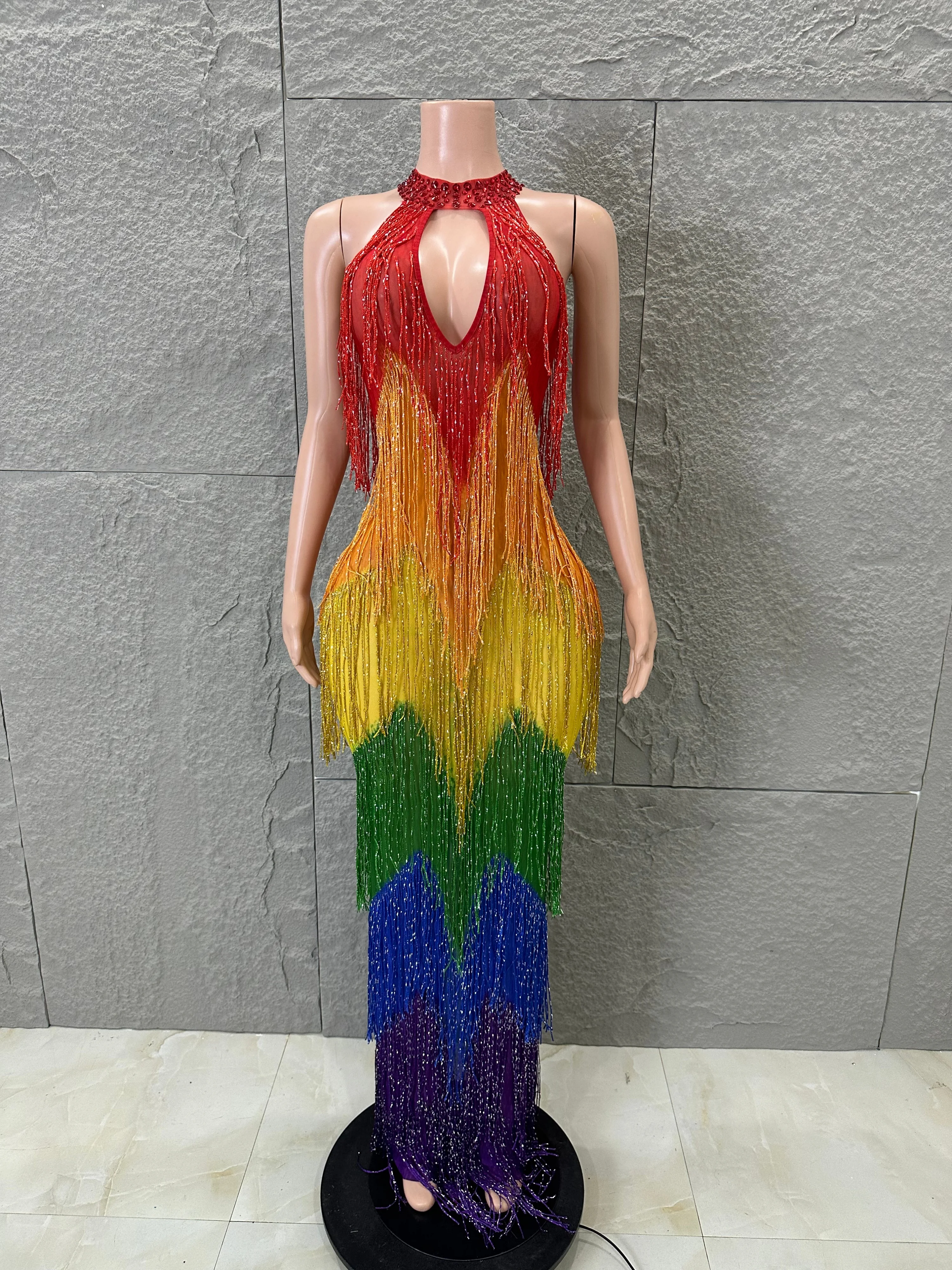 rainbow bridesmaid dresses Romantic Dip Dye Colored Wedding Dress Sleeveless Material Rainbow Bridesmaid Dresses Rainbow Bridesmaid
