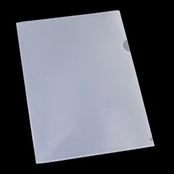 10Pcs Plastic Clear Document Folders L-Type Folders Copy Safe Project Pockets for A4/ Letter Size Sheets Transparent