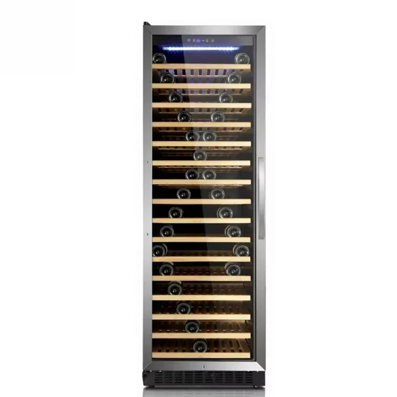 Combination Cooler Cellar Wine Refrigerator Champagne Bottle LED Temperature Display Cabinet