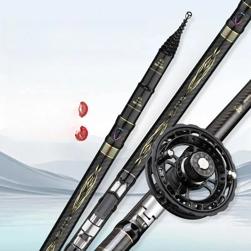 Ultra Light Hard Fishing Rod 19 Tune Front Section Tease Hand Pole Three Position Non Cutting Line Wheat Rod for Angling